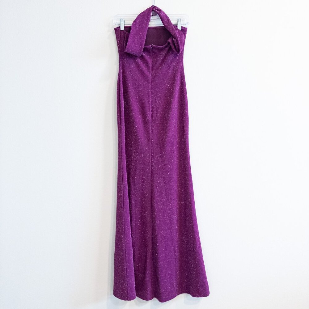 Delfi Collective Mica Maxi Halter Dress in Purple, Size Medium - Picture 10 of 12